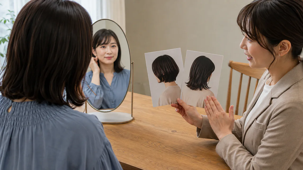 服・色・顔まわりを相談するイメージ
