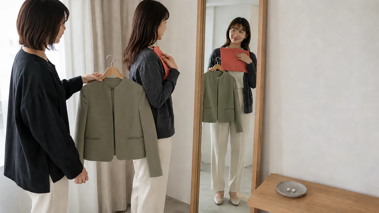 服・色・顔まわりを相談するイメージ