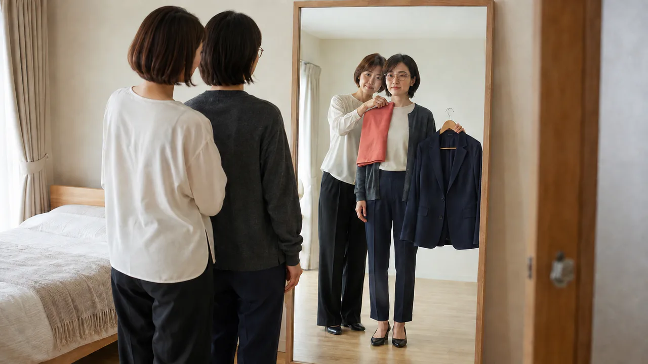 服・色・顔まわりを相談するイメージ