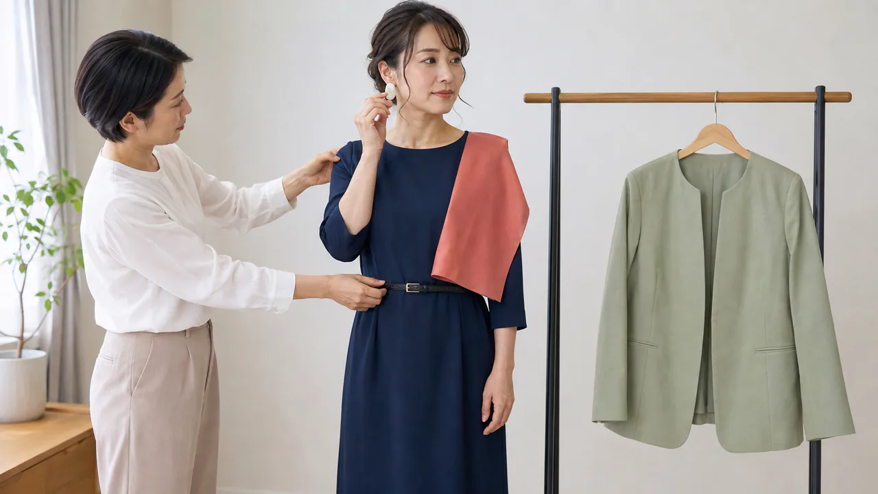 服・色・顔まわりを相談するイメージ