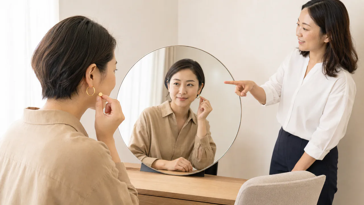 服・色・顔まわりを相談するイメージ